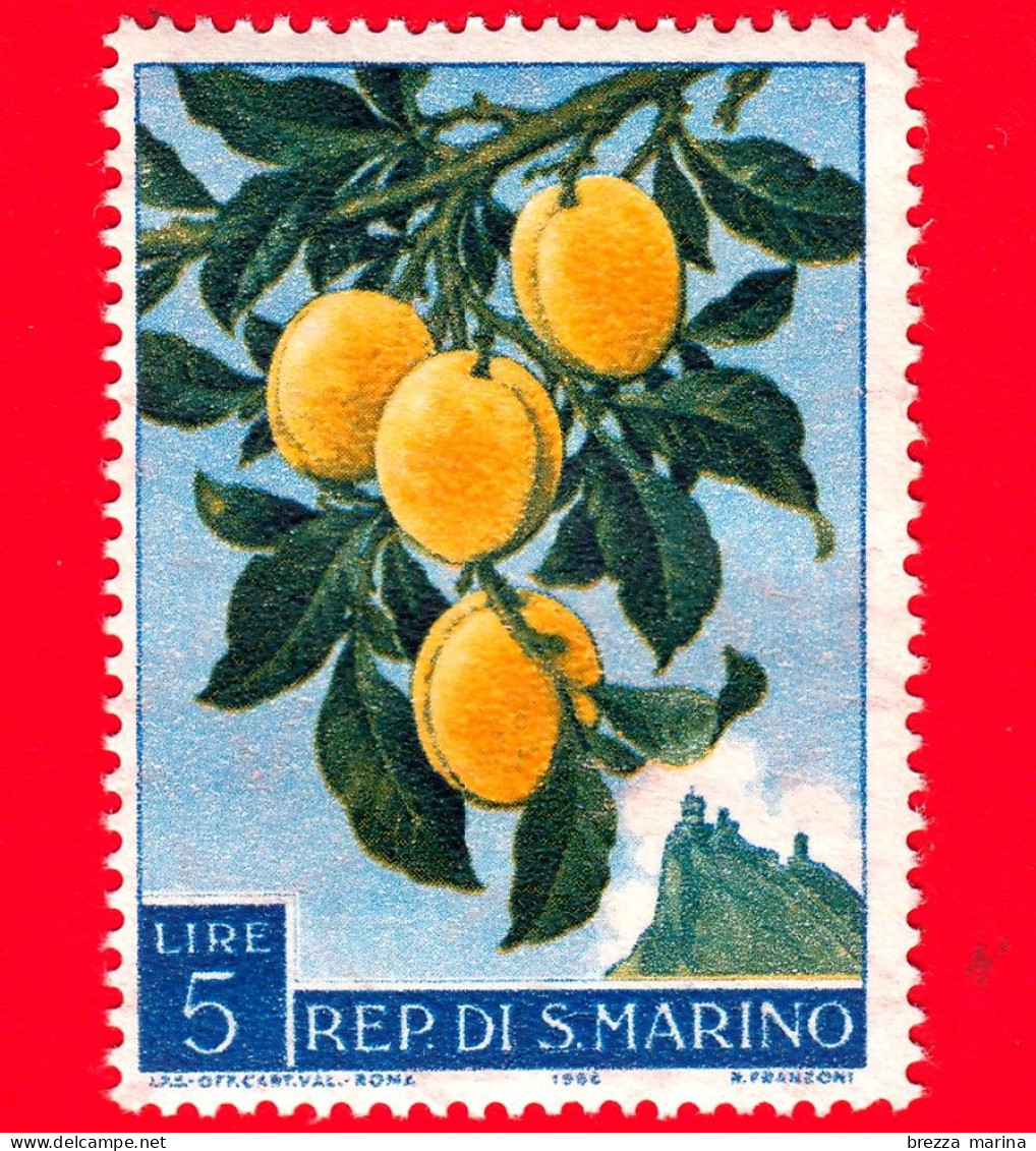 Nuovo - MNH - SAN MARINO - 1958 - Prodotti Agricoli - Prugne - 5 - Ongebruikt