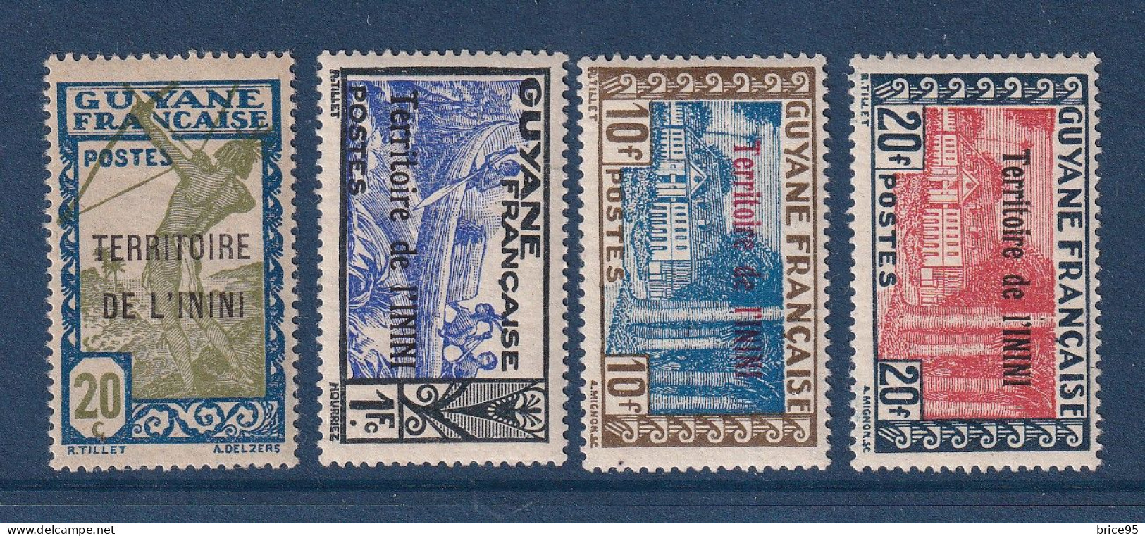 Inini - YT N° 53 à 56 * - Neuf Avec Infime Charnière - 1944 - Unused Stamps