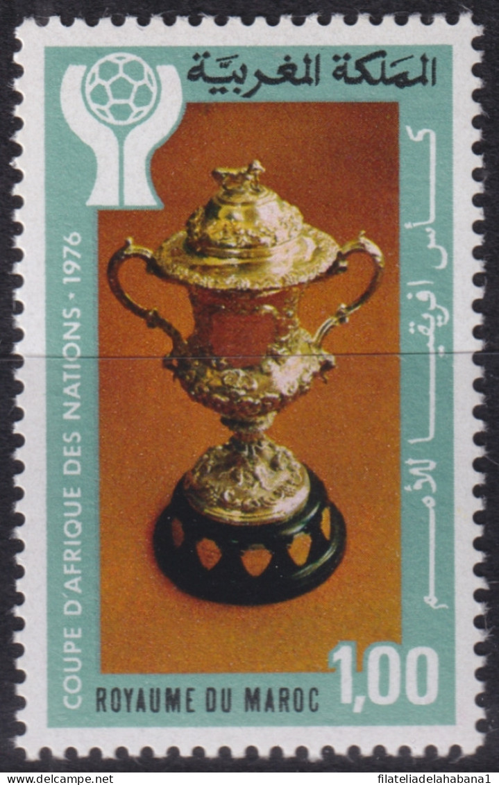 F-EX48293 MAROC MOROCCO MNH 1976 SOCCER WORLD CHAMPIONSHIP CUP.  - Coupe D'Afrique Des Nations