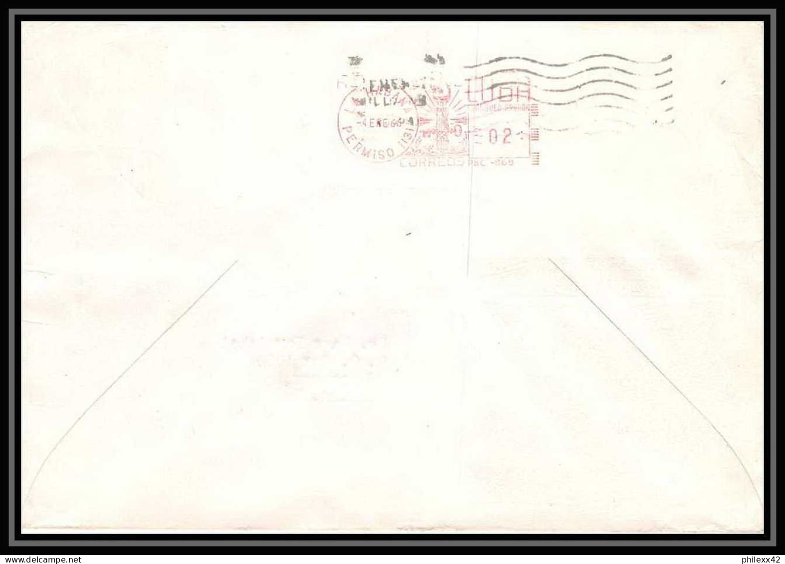 5033/ Espace (space) Lettre (cover) 1966 Triunfo De La Revolucion Fdc Fusée Cuba - América Del Sur