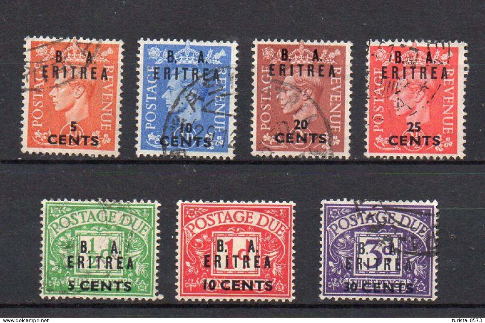 ERITREA Ex Colonia 1950 Occupazione Britannica - Vrac (max 999 Timbres)