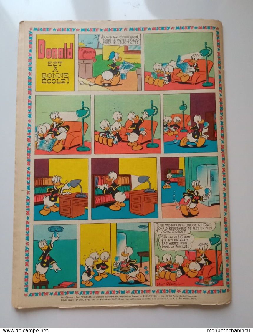 JOURNAL DE MICKEY N°585 (Juillet 1963) - Disney