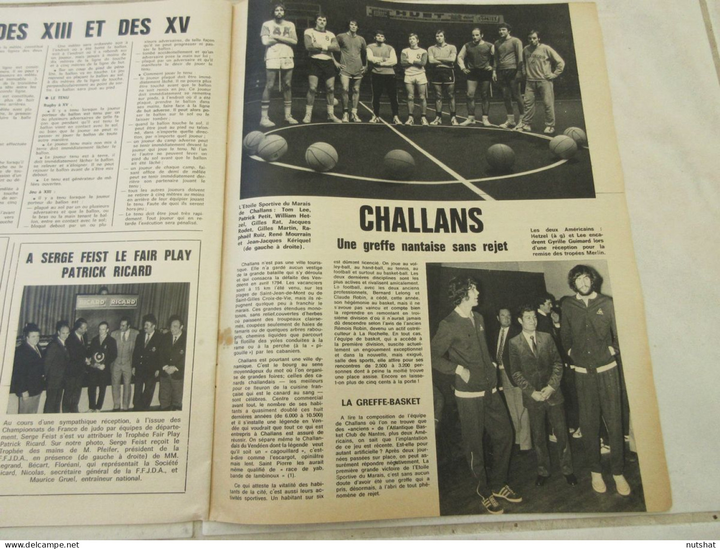 SPORT Et Son POSTER 43 01.12.1971 DOPING SCANDALES BASKET CHALLANS AUTO BELTOISE - Sport