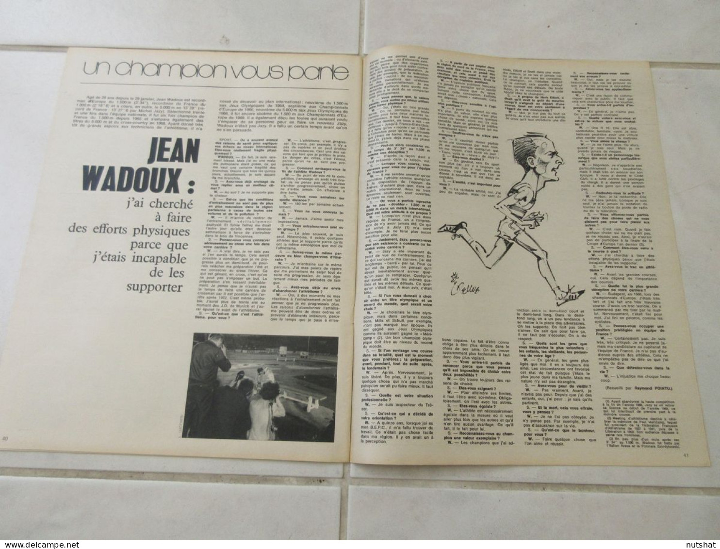 SPORT Et Son POSTER 03 24.02.1971 RUGBY Les SPANGHERO FOOT KOPA BELTOISE WADOUX - Sport