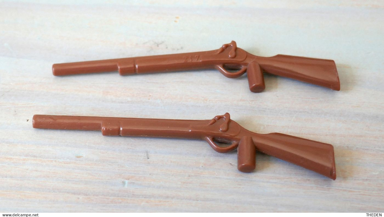 Playmobil Western (B2155) Lot De 2 Fusils Longs Marron Vintage - Playmobil