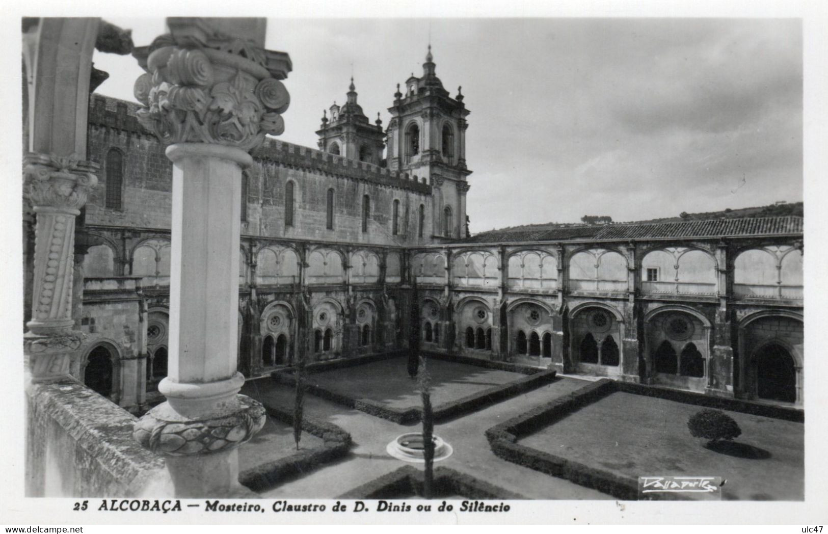 - ALCOBACA. - Mosteiro, Claustre De D. Dinis Ou De Silêncio - Scan Verso - - Leiria