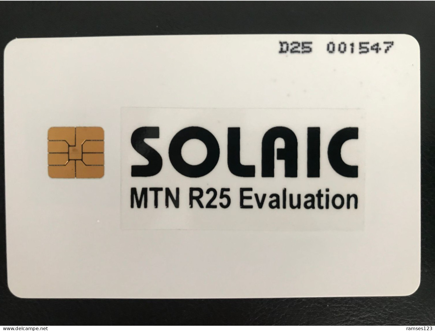 RRR   TEST   SOLAIC    MTN   R25    SOUTH AFRICA   RRR - Sudafrica