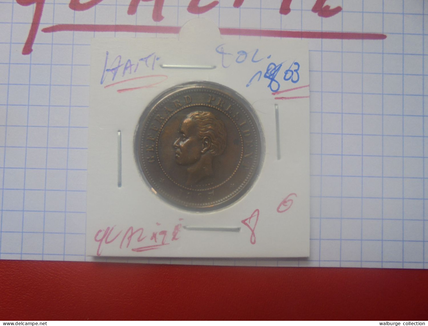 +++QUALITE+++HAÏTI 20 Cents 1863 (A.13) - Haití