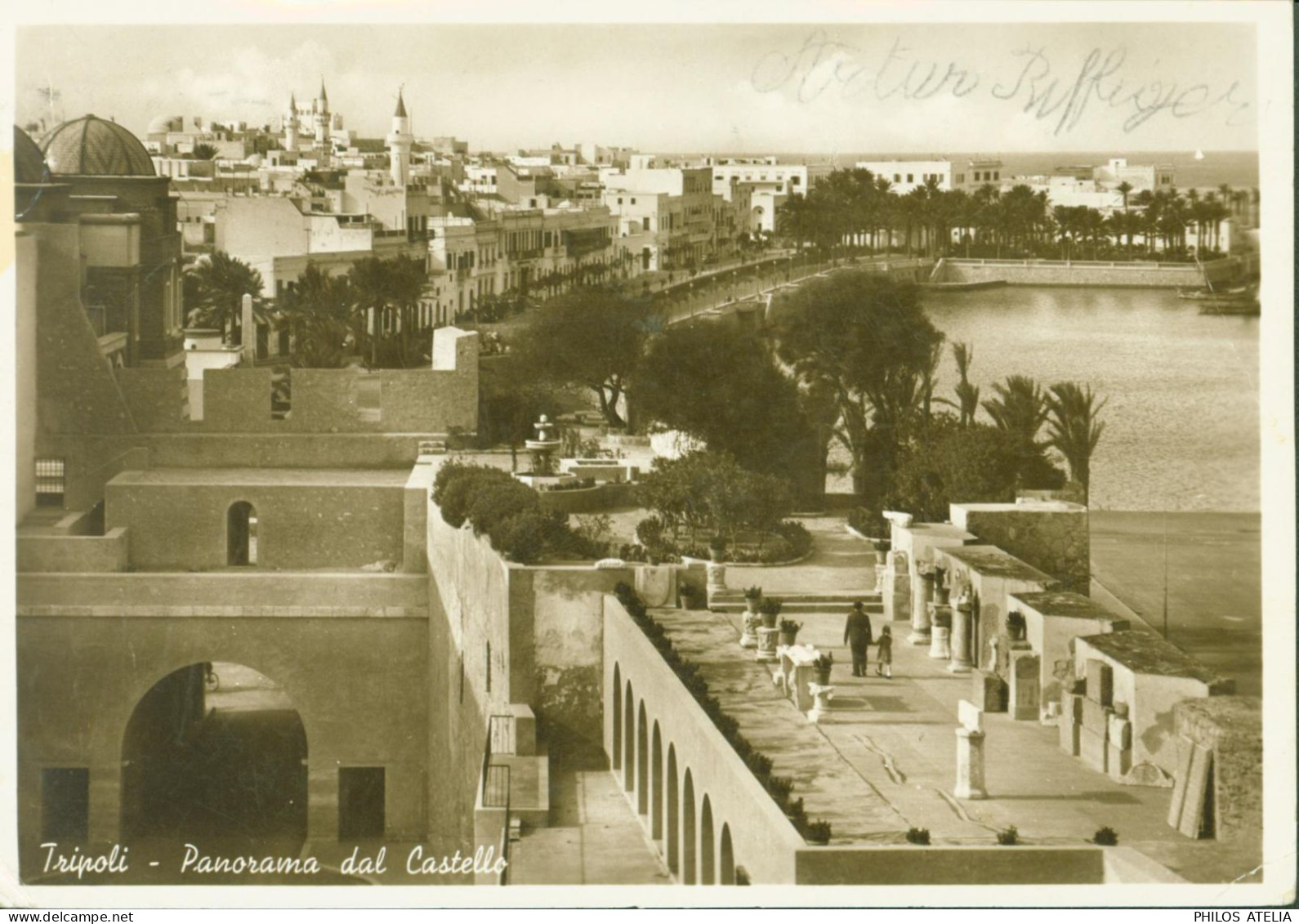 Libye YT N°60 Libia Colonie Italiane Poste CAD Tripoli Corrispondenze 10 IV 1939 Pour La Suisse CP Tripoli - Libia