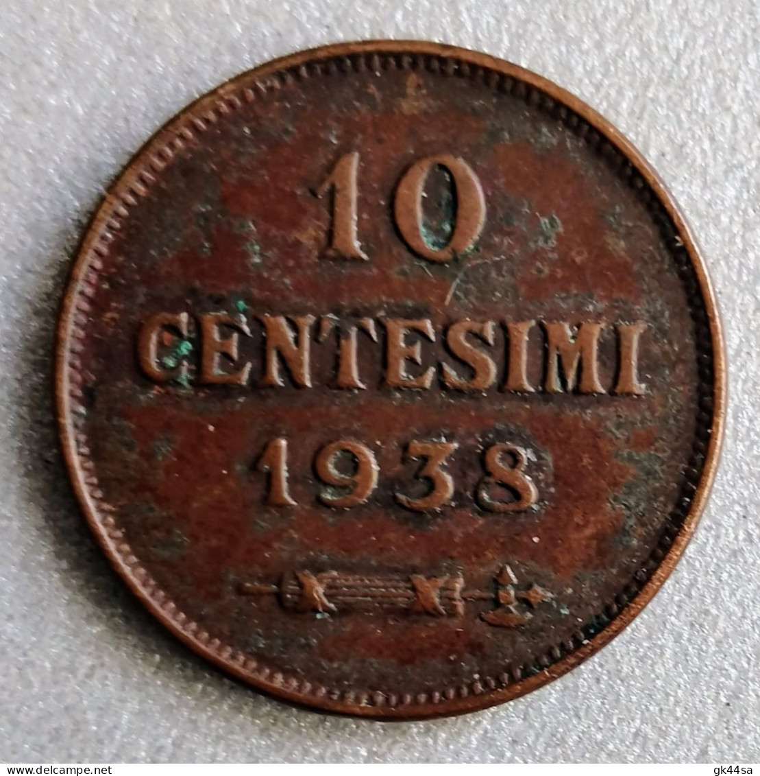 10 CENTESIMI Del 1938 - REPUBBLICA Di SAN MARINO - Sonstige – Europa