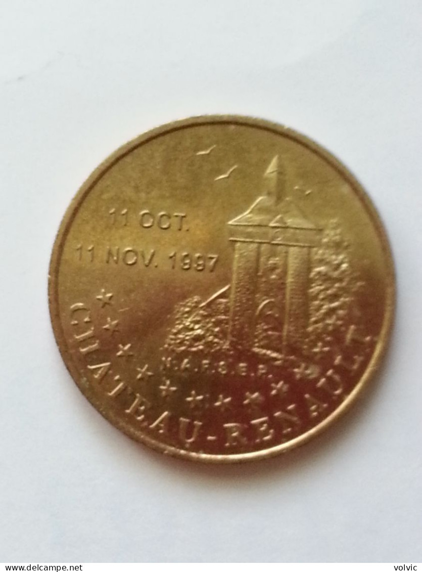 Piece De 1 Euro De Tours De Touraine - CHATEAU-RENAULT - 11 Oct - 11 Nov 1997 - - France