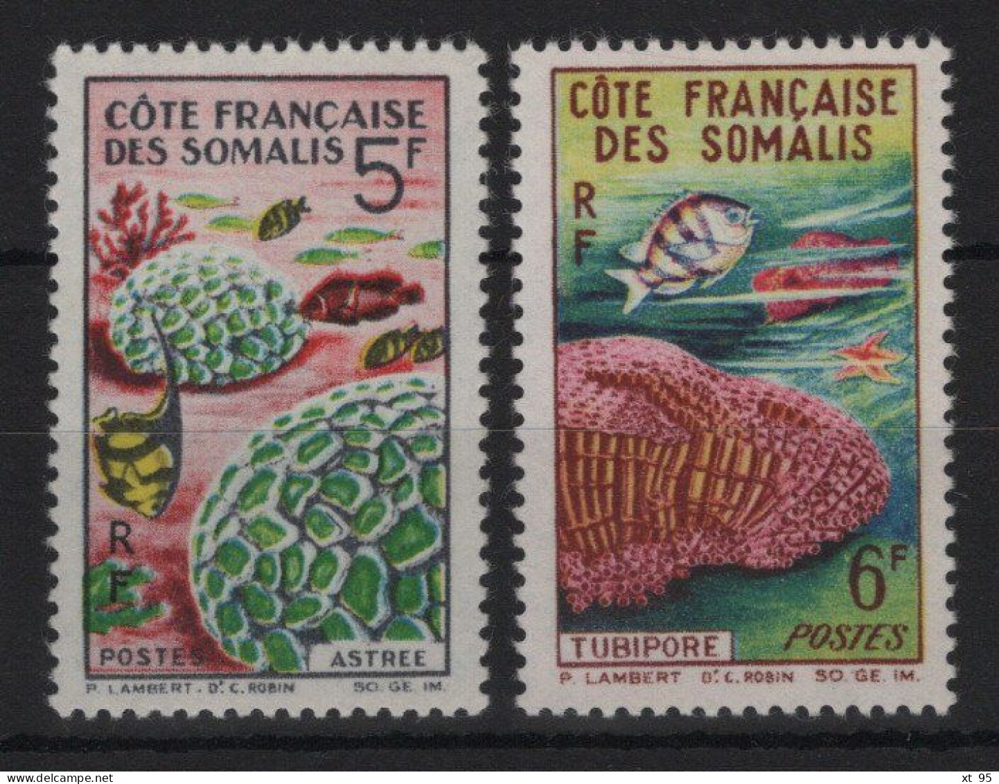 Cote Des Somalis  - N°316 + 317 - Cote 7€ - ** Neufs Sans Charniere - Ungebraucht