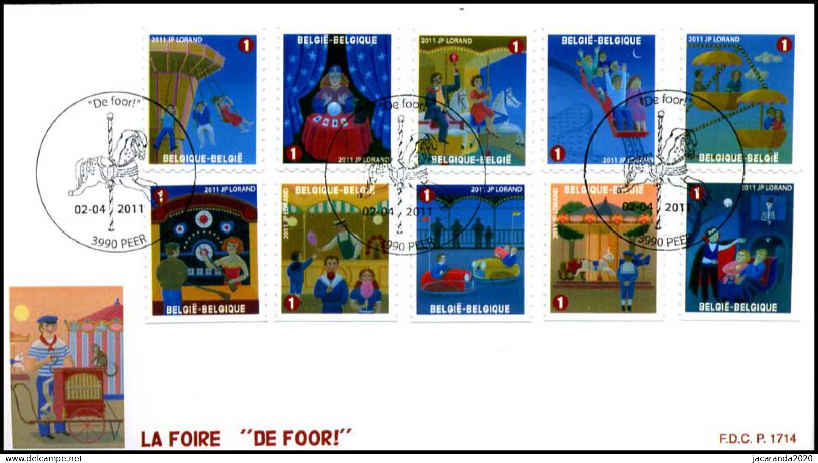 4115/24 - FDC - De Foor P1714 - 2011-2014