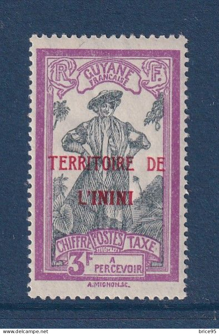 Inini - Taxe - YT N° 9 A ** - Neuf Sans Charnière - 1932 à 1941 - Ungebraucht