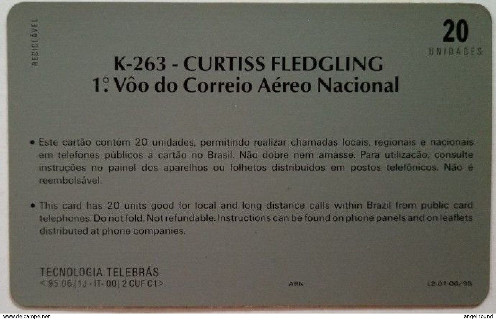 Brazil 20 Units - K-263 Curtiss Fledgling - Brazilië