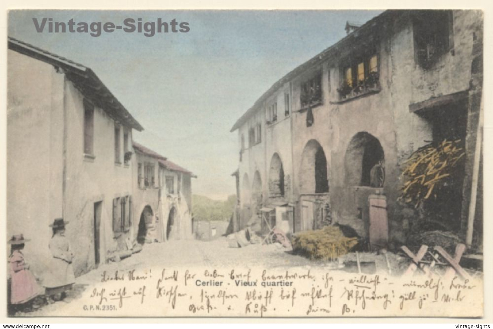 Erlach - Cerlier / Switzerland: Vieux Quartier - Obere Strasse (Vintage PC 1904) - Cerlier