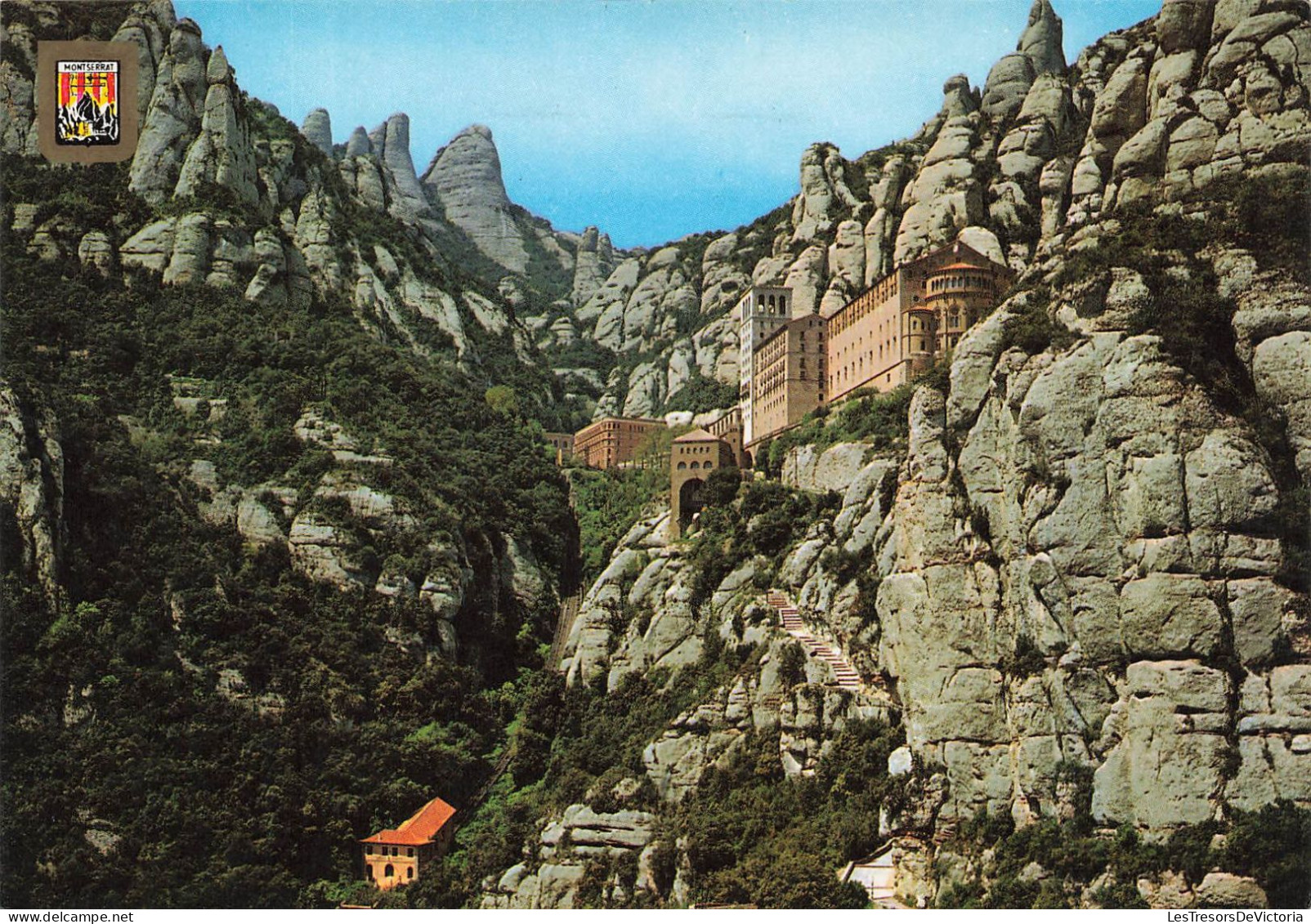 ESPAGNE - Montserrat - Monastère Et Funiculaire à La Sainte Cave - Carte Postale - Andere & Zonder Classificatie