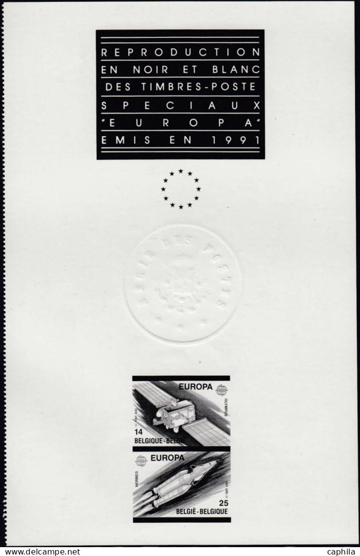- BELGIQUE FEUILLETS NOIR ET BLANC, 1987/20113, (type ZW/NB), En Pochette, Cote COB: 420 € - Colecciones