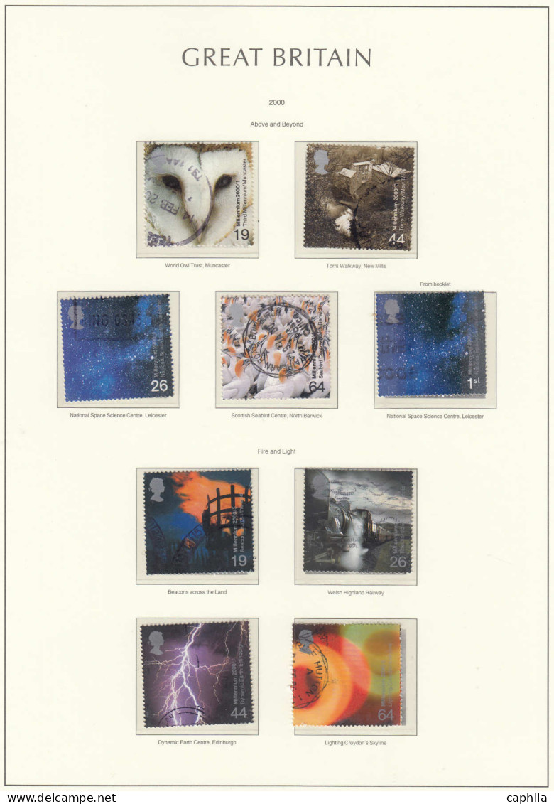 - GRANDE BRETAGNE, 2000/2009, Oblitérés, Entre Les N° 2146 Et 3097A + BF, En Album Leuchtturm - Cote : 1100 € - Sammlungen