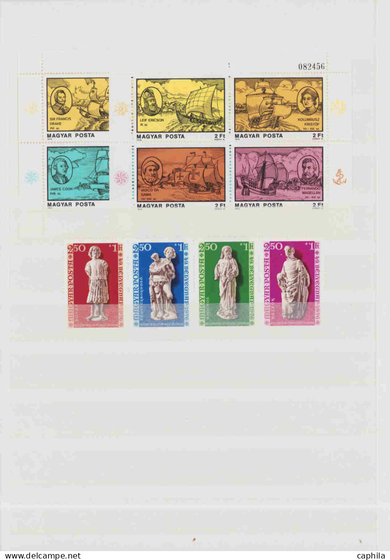 - HONGRIE, 1867/1992, XX, X, O, stock rangé par numéro (période avant 1900 non comptée), en 2 volumes - Cote : 4000 €