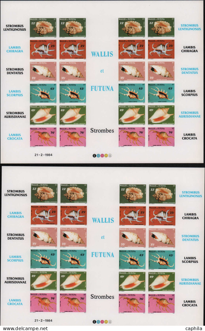 - WALLIS & FUTUNA ND, 1983/1993, XX, En Feuilles Complètes, En Pochette, Cote Maury: 4 780 € - Collections, Lots & Séries