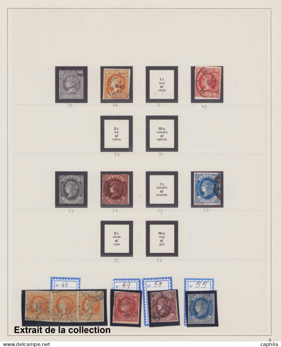 - ESPAGNE, 1850/1991, XX, X, O, Collection Avancée à Partir De 1945 (dont 806A/7A - PA 236/7 - 246), En 5 Albums Safe - Sammlungen
