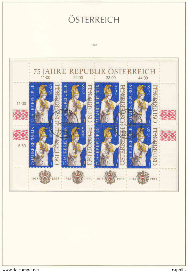 - AUTRICHE, 1993/2006, Oblitérés, Entre Les N° 1913 Et 2456, En Album Leuchtturm - Cote : 1480 € - Collections