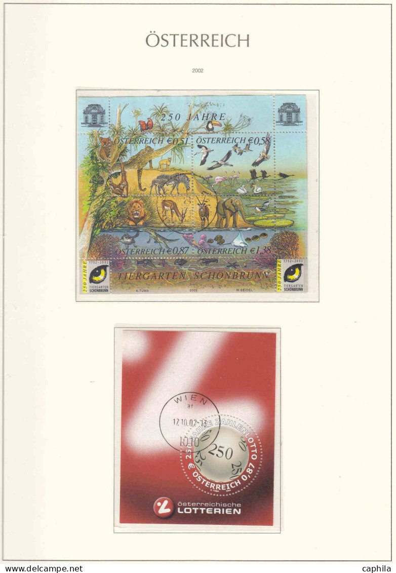 - AUTRICHE, 1993/2006, oblitérés, entre les n° 1913 et 2456, en album Leuchtturm - Cote : 1480 €
