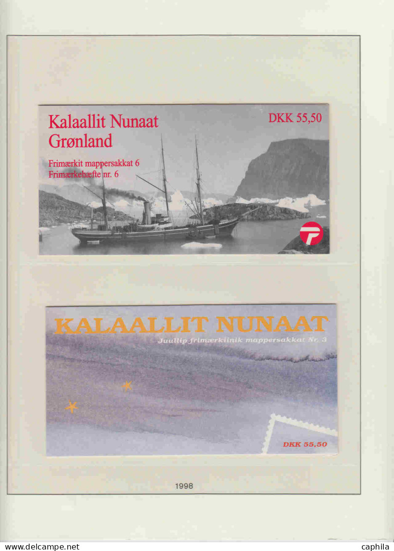 - DANEMARK GROENLAND, 1938/2005, XX, complet sauf 12A/K, en 2 albums Lindner - Cote : 3890 €