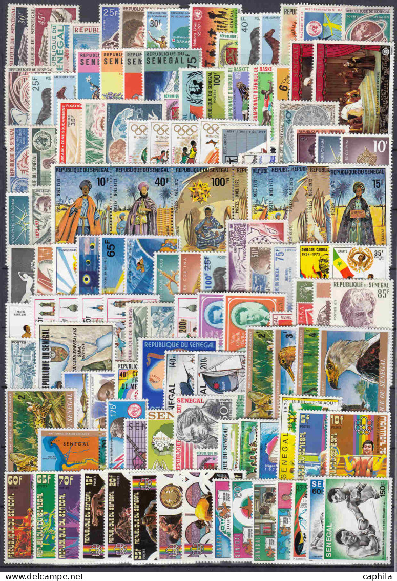 - SENEGAL, 1960/1990, XX, N°198/884 + PA 31/165 + BF 2/35 + S 1/21 + T 32/44 (sauf 436A + PA 158A/D), En Pochette - Cote - Other & Unclassified