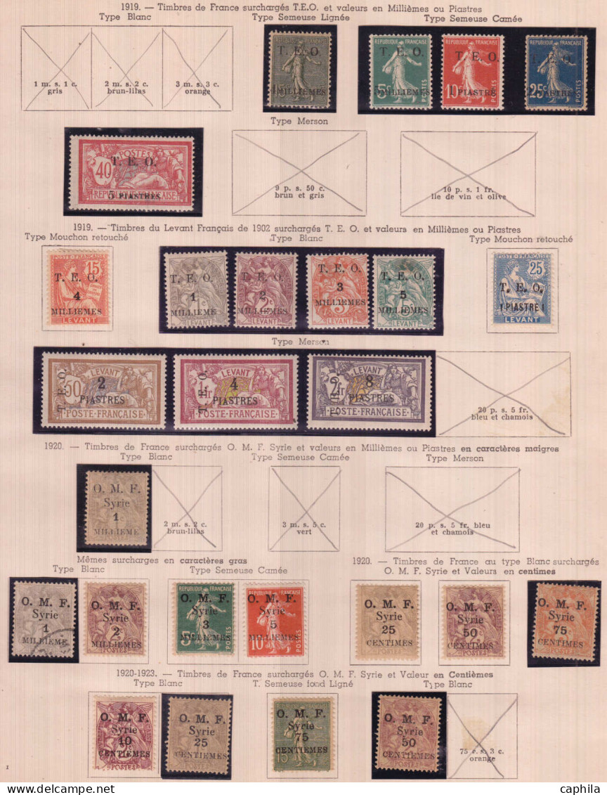 - SYRIE, 1919/1940, X, Qques Obl, En Pochette - Cote : 3660 € - Unused Stamps