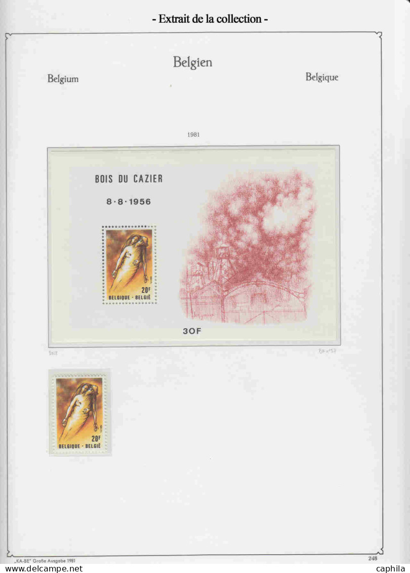- BELGIQUE, 1980/2010, XX, Quasi Complet Dont Carnets, En 3 Albums Kabe - Cote : 6900 € - Colecciones