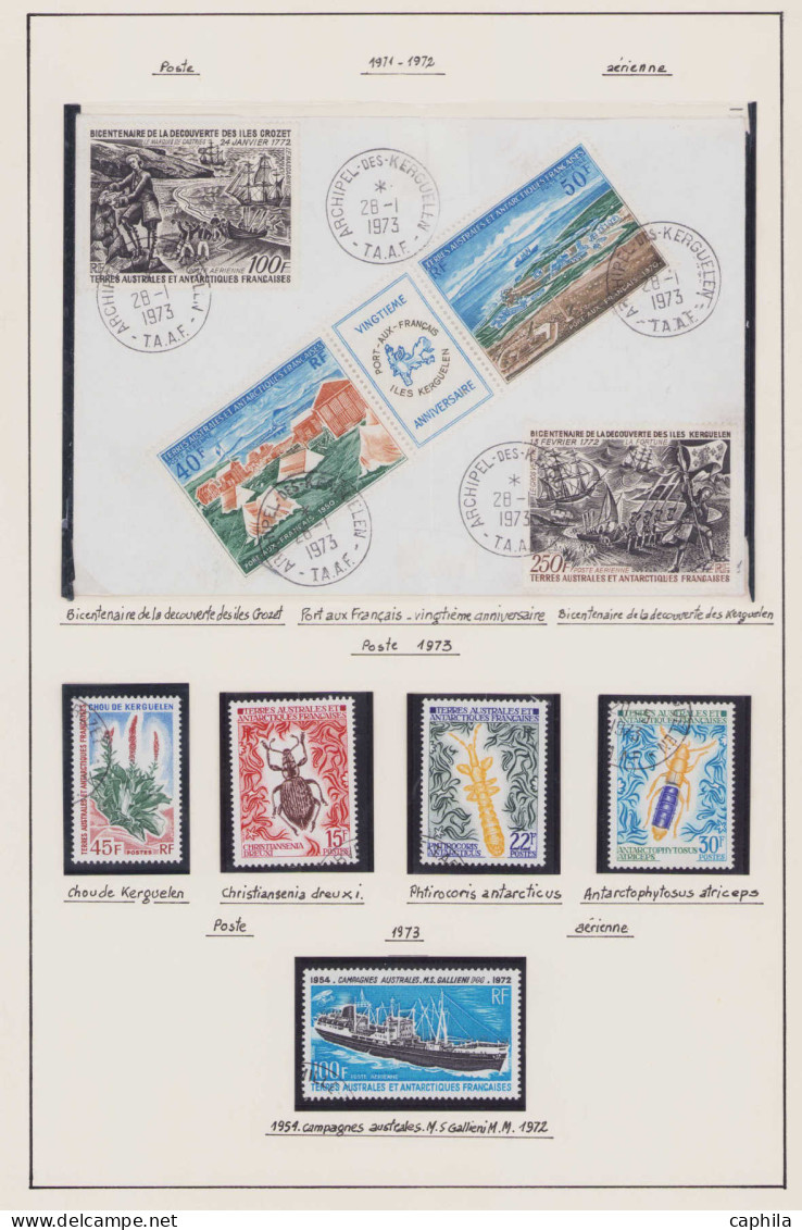 - TERRES AUSTRALES, 1956/1995, oblitérés, entre le n° 2 et 201 et Pa 2 et 135, en pochette - Cote : 2500 €