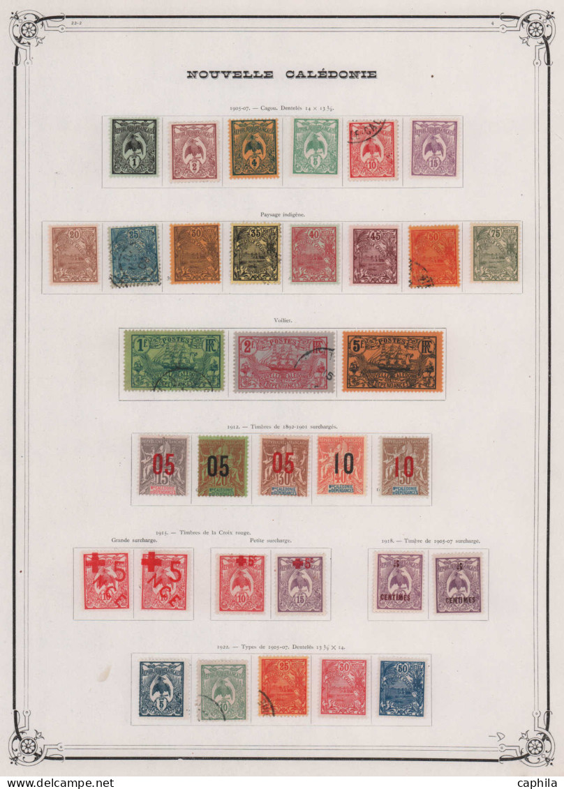- NOUVELLE-CALEDONIE, 1900/1948, X, Complet Sauf 230/243, En Pochette - Cote : 1590 € - Lots & Serien