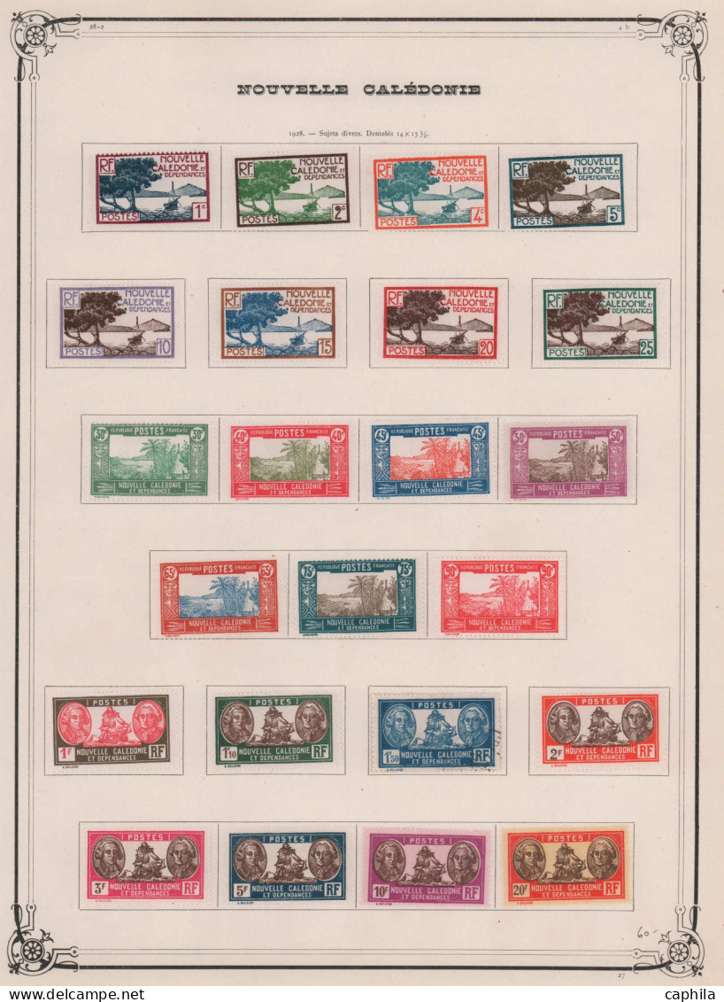 - NOUVELLE-CALEDONIE, 1900/1948, X, Complet Sauf 230/243, En Pochette - Cote : 1590 € - Verzamelingen & Reeksen