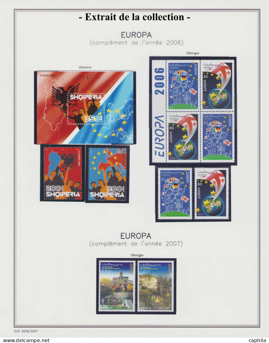 - EUROPA, 1956/2009, XX, complet, en 2 albums Cérès - Cote : 12800 €