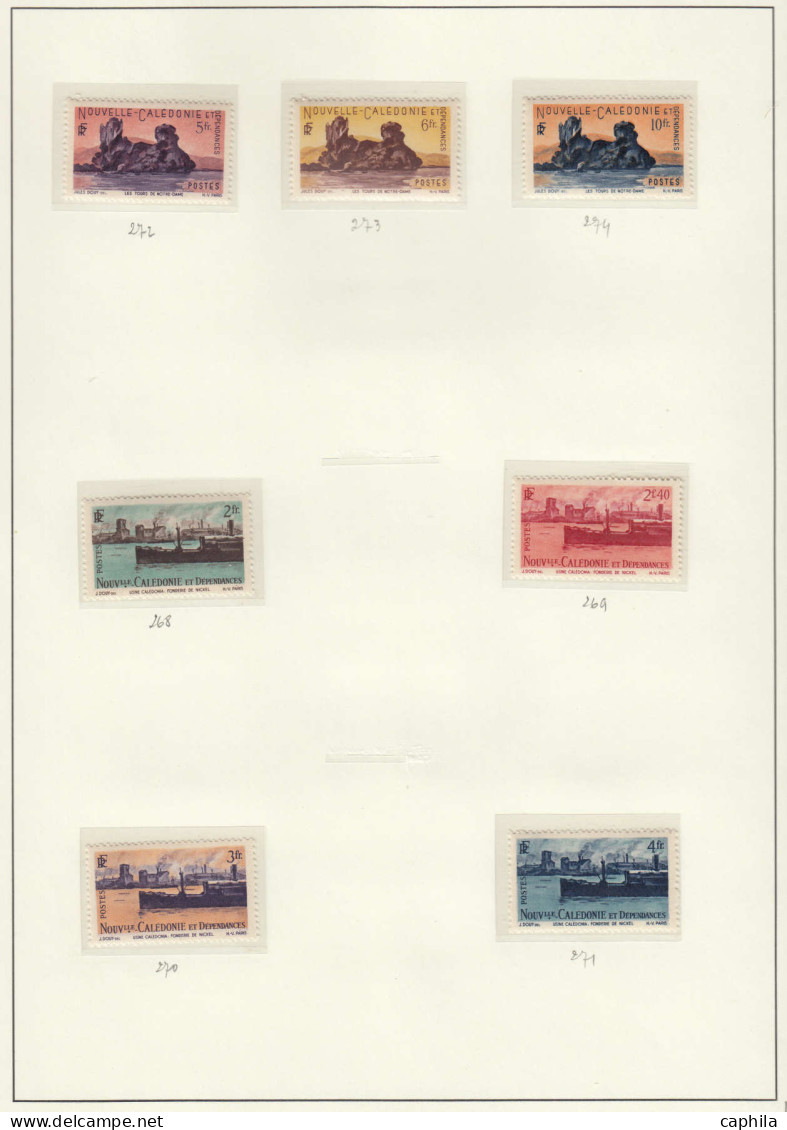 - NOUVELLE-CALEDONIE, 1885/1958, X, qques Obl et XX, en pochette - Cote : 6600 €