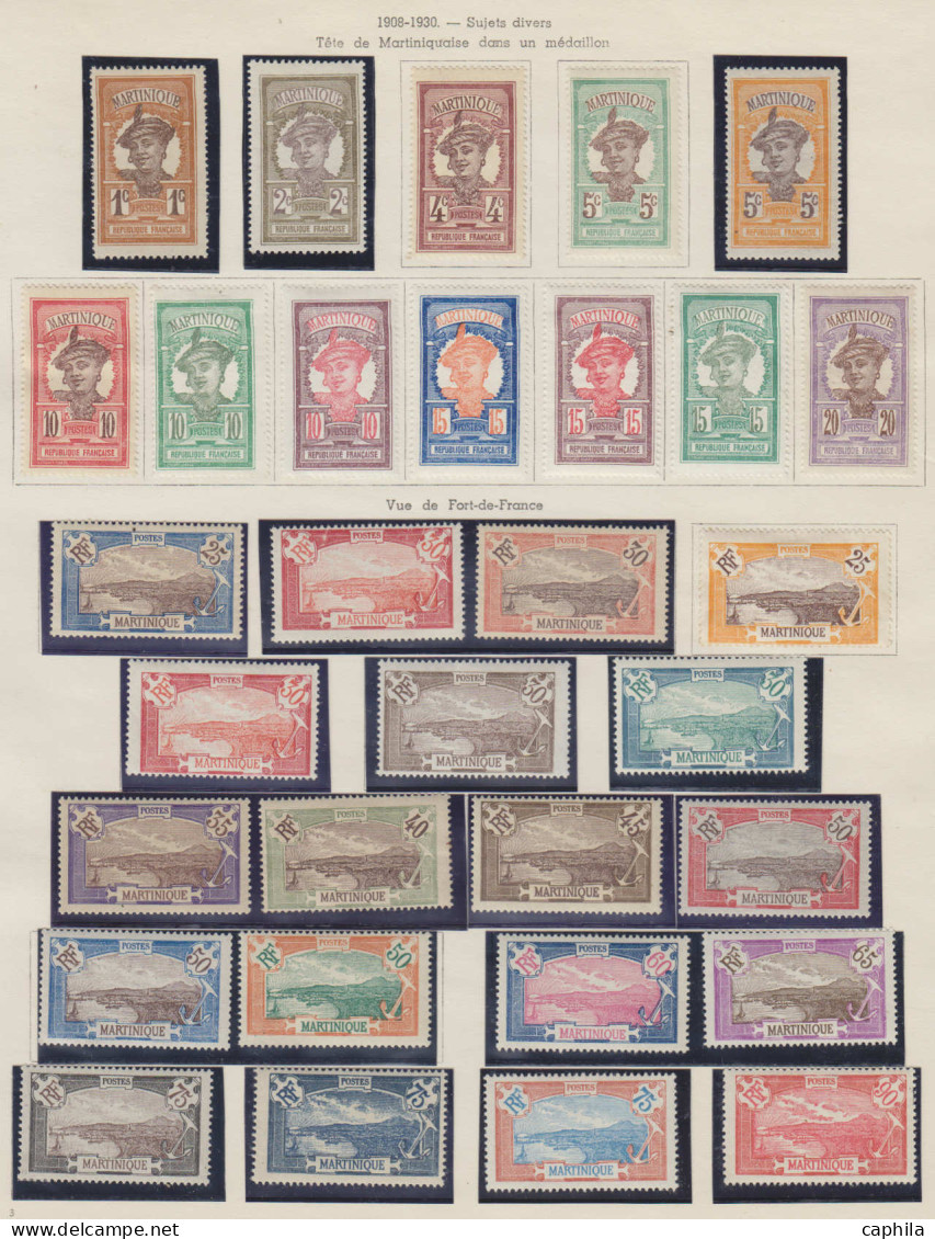 - MARTINIQUE, 1886/1947, XX, X, Obl, Majorité X, En Pochette - Cote : 4100 € - Unused Stamps