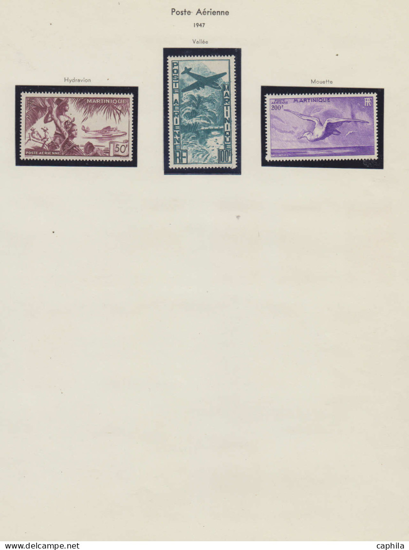 - MARTINIQUE, 1886/1947, XX, X, Obl, majorité X, en pochette - Cote : 4100 €