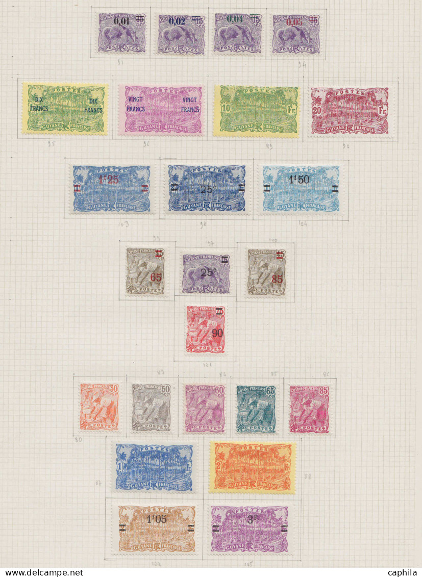 - GUYANE, 1892/1927, X, Obl, En Pochette - Cote : 360 € - Neufs