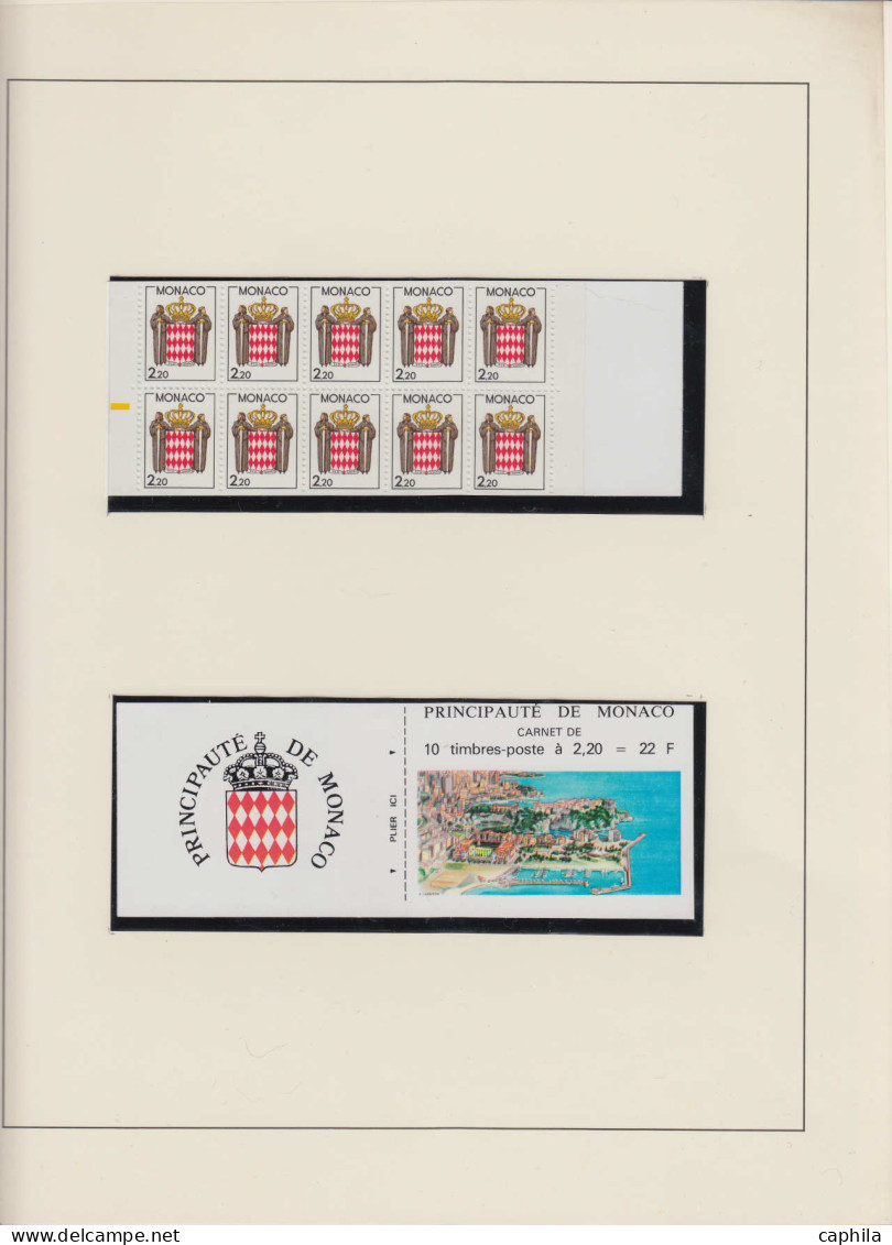 - MONACO, 1984/1991, XX, n° 1405/1809 + PA 1 + BF 27/54 + Préo 82/113 + T 71/86, en album Safe - Cote : 1700 €