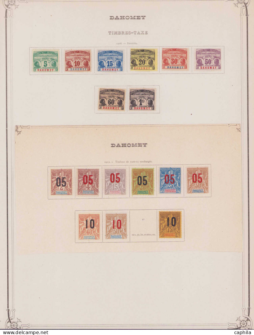 - DAHOMEY, 1899/1912, X, Qques Obl., N° 1/42 (sauf 41) + T 1/8, En Pochette - Cote : 1520 € - Otros & Sin Clasificación
