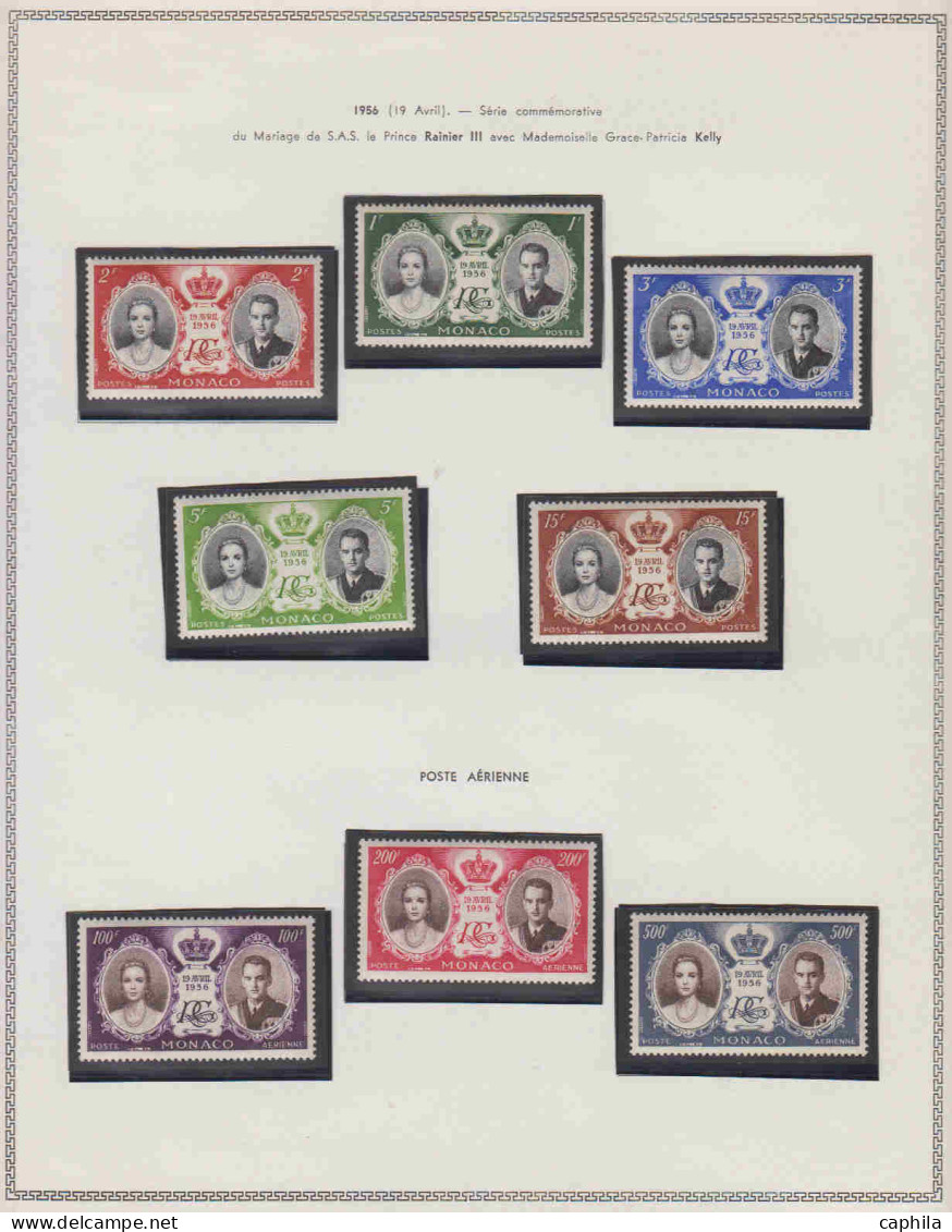 - MONACO, 1891/1964, X, en album Thiaude - Cote : 4600 €