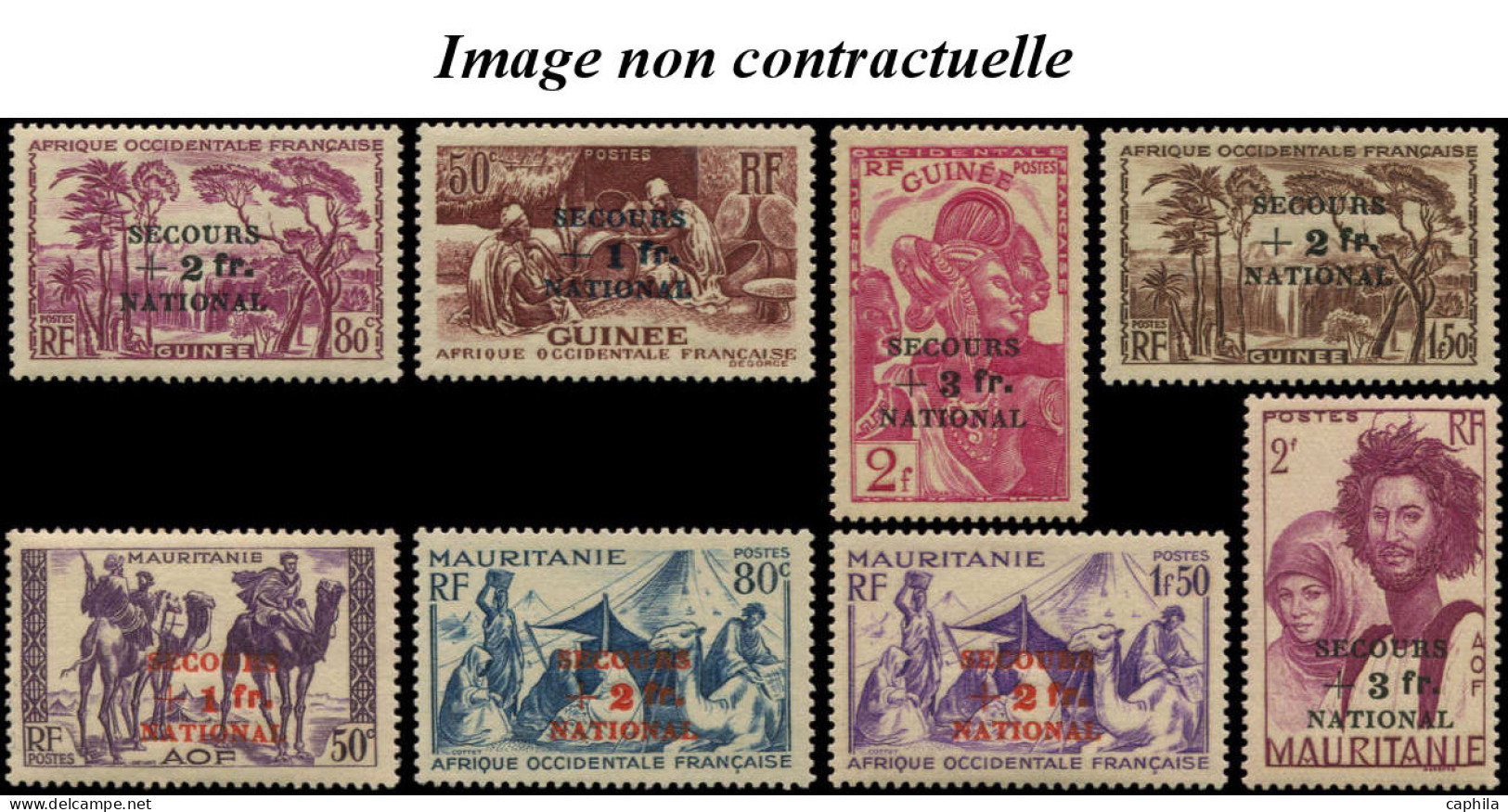 - COLONIES SERIES, 1941, XX, Secours National, Complet 32 Valeurs (dont Gomme Coloniale), Cote Maury: 570 € - Non Classificati