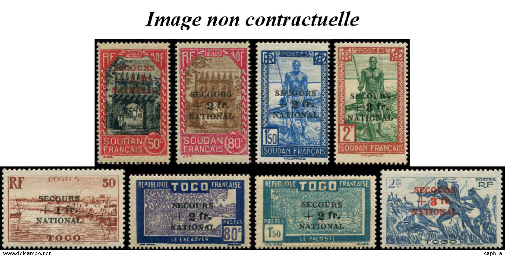 - COLONIES SERIES, 1941, XX, Secours National, Complet 32 Valeurs (dont Gomme Coloniale), Cote Maury: 570 € - Zonder Classificatie