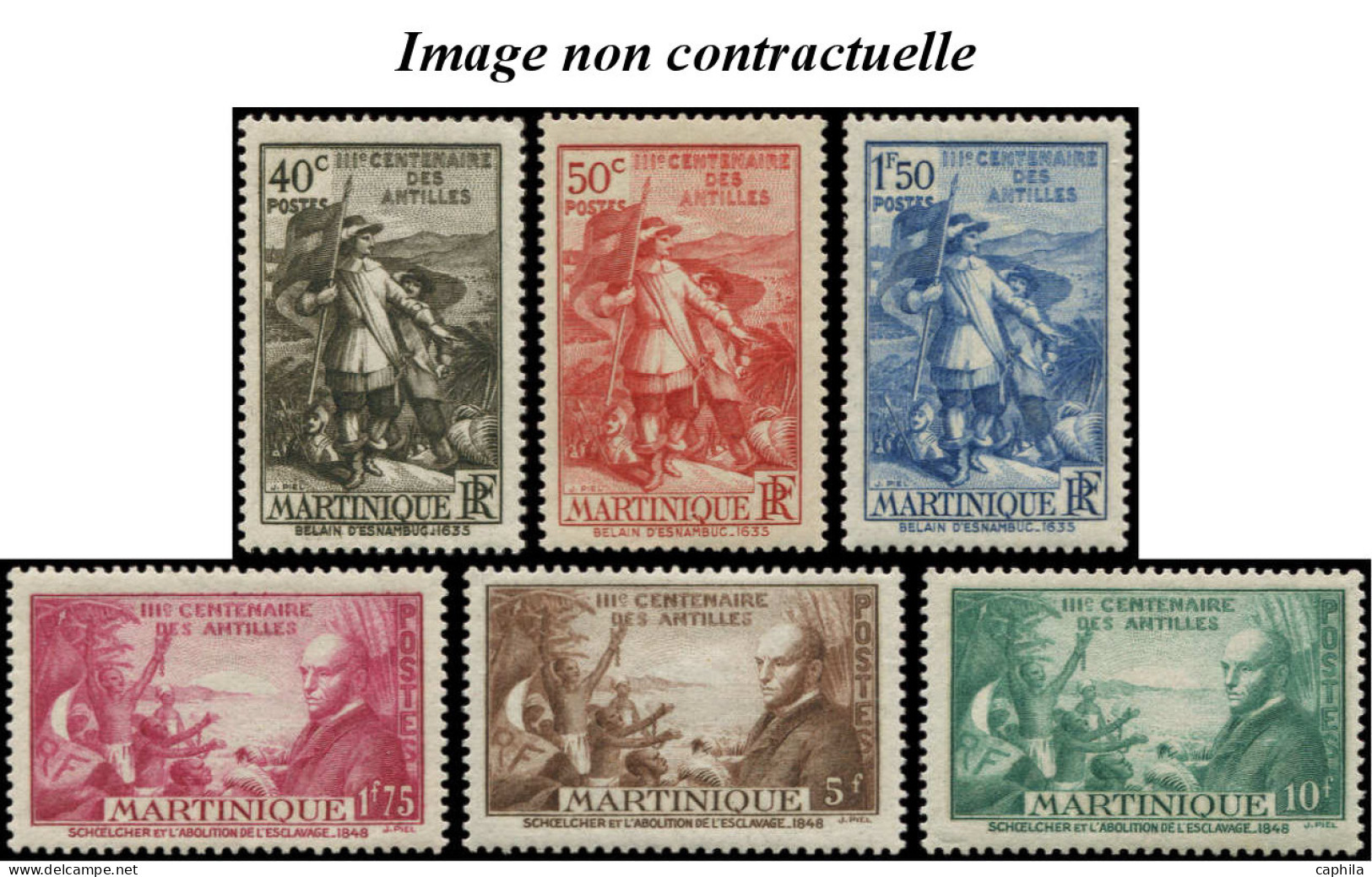 - COLONIES SERIES, 1935, XX, Tricentenaire Des Antilles, Complet 18 Valeurs - Cote : 336 € - Non Classificati