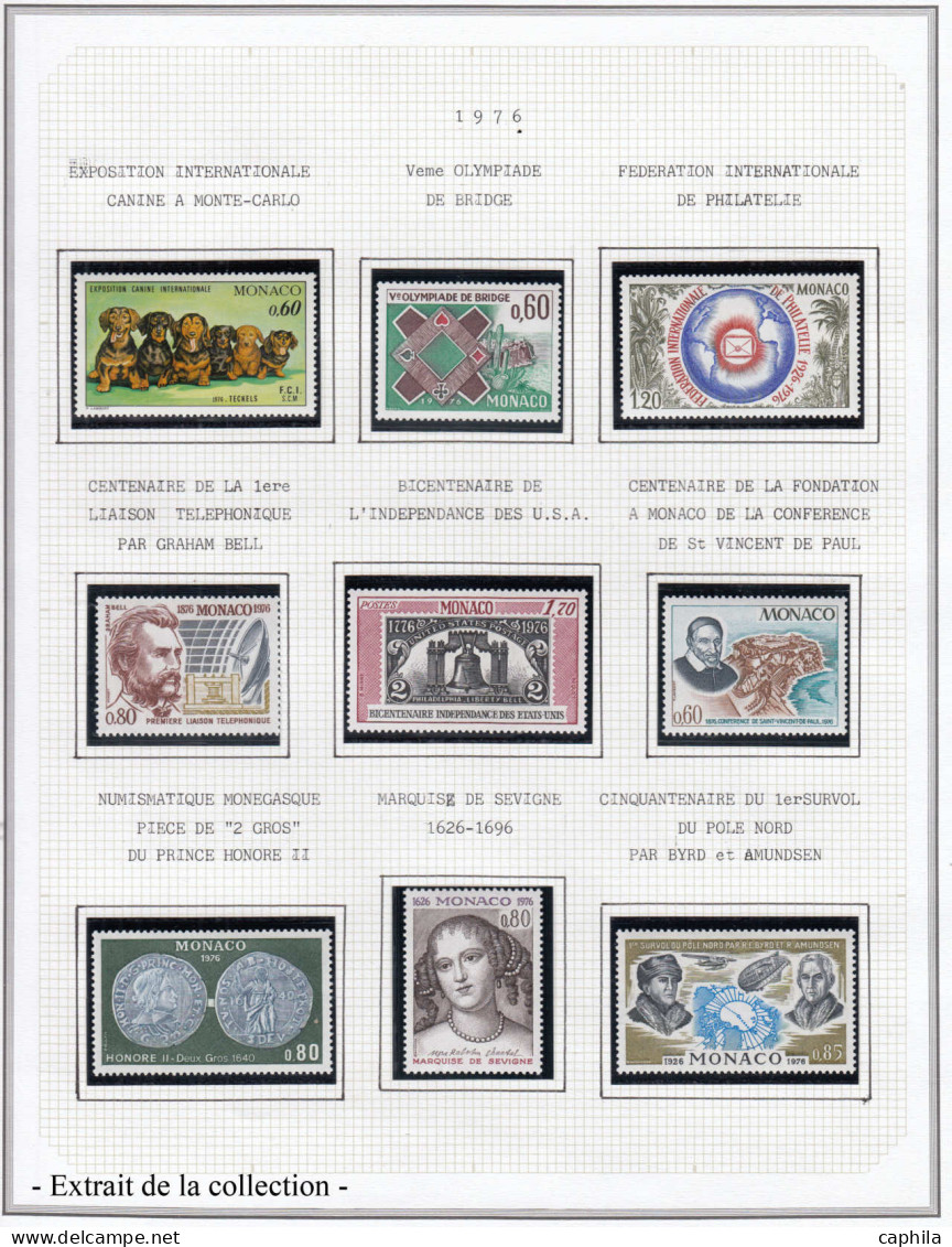 - MONACO, 1960/2015, XX, Complet Poste +Pa + Préo + BF…, En 2 Albums - Cote : 8300 € - Collections, Lots & Series