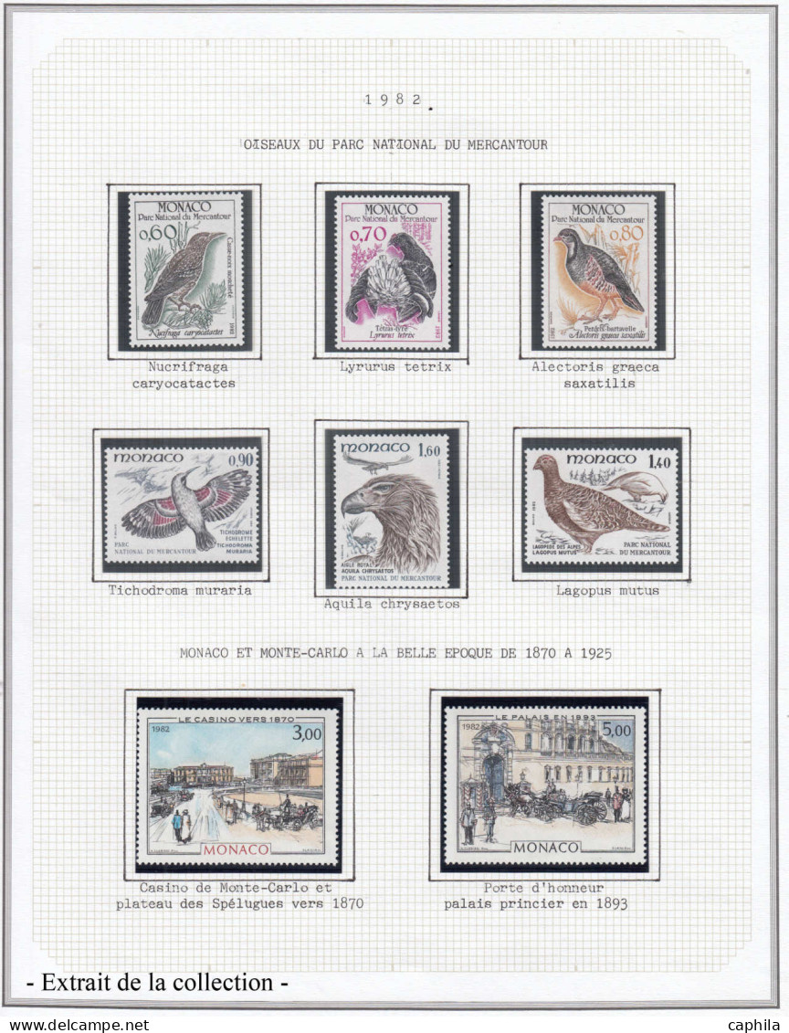 - MONACO, 1960/2015, XX, complet Poste +Pa + Préo + BF…, en 2 albums - Cote : 8300 €