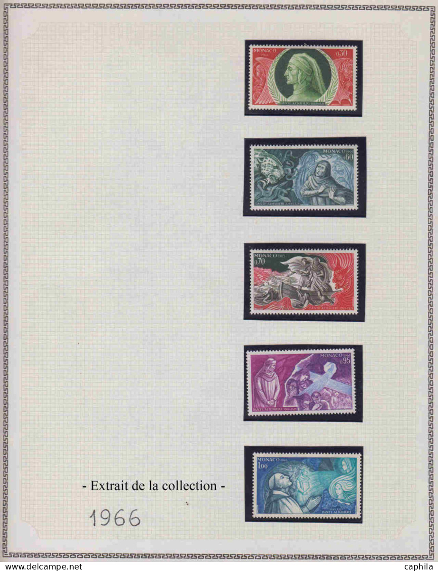 - MONACO, 1965/2005, XX, N° 664/2527 + Pa + Bf, En 2 Albums - Cote : 6200 € - Lots & Serien