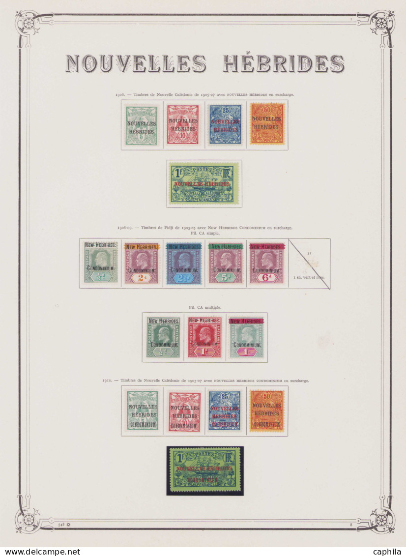- NOUVELLES-HEBRIDES, 1908/1978, X, Quelques Oblitérés, N°1/540 (sauf 11 - 58A - 476/94) + T 1/45, En Pochette - Cote :  - Collections, Lots & Séries